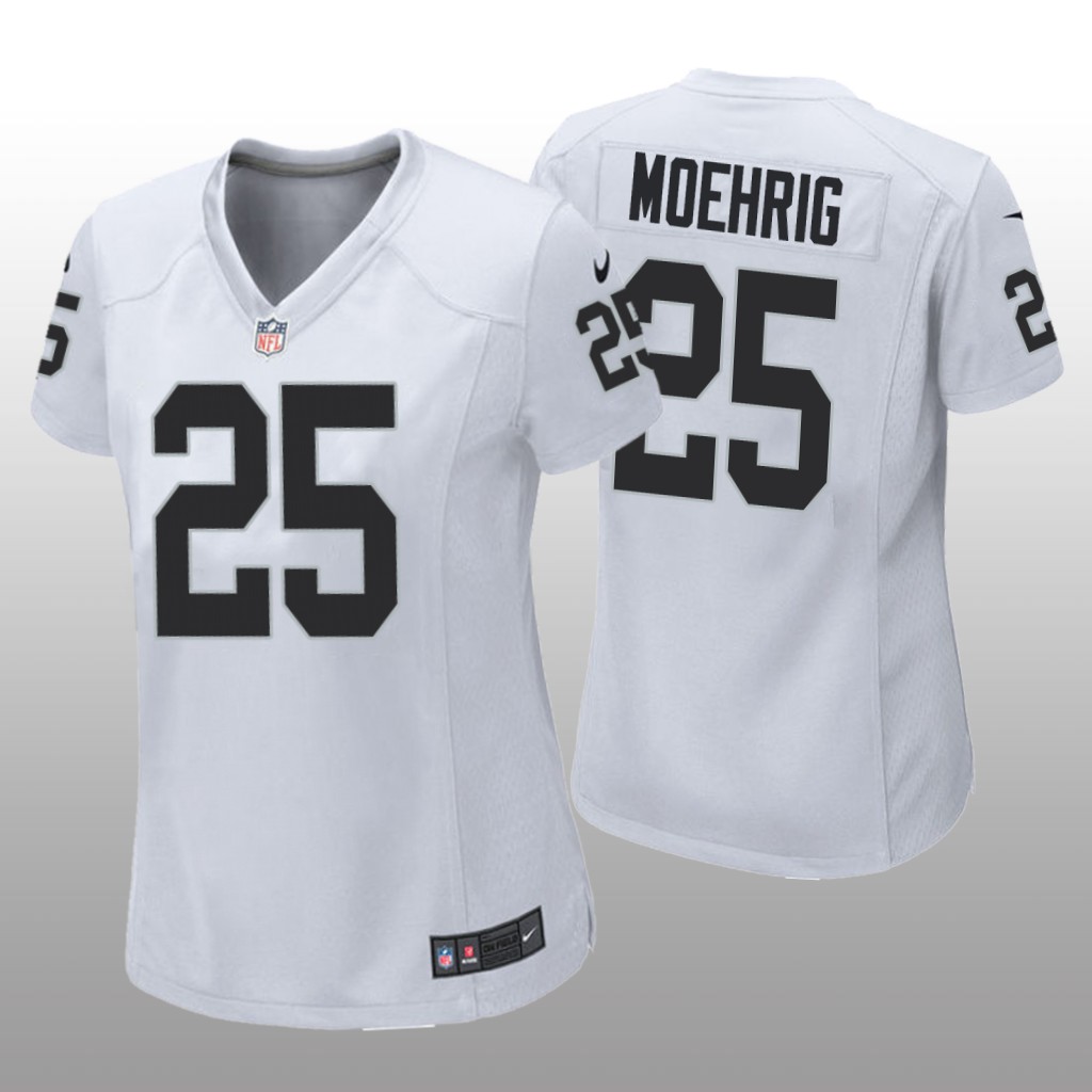 Las Vegas Raiders Trevon Moehrig White Jersey Game - Women's