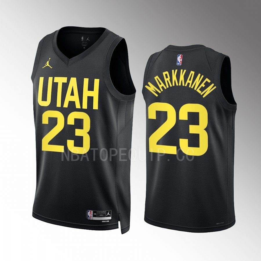 Lauri Markkanen 2022-23 Utah Jazz Black #23 Statement Edition Jersey Swingman