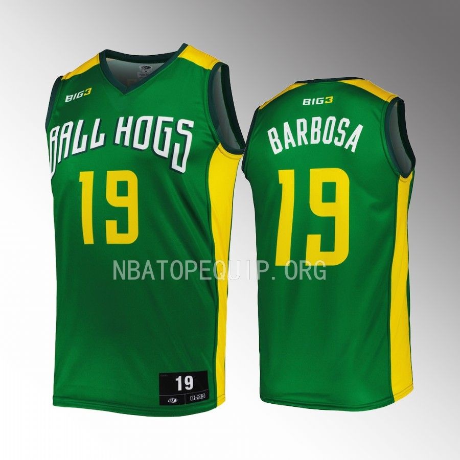 Leandro Barbosa #19 BIG 3 Ball Hogs Green Jersey