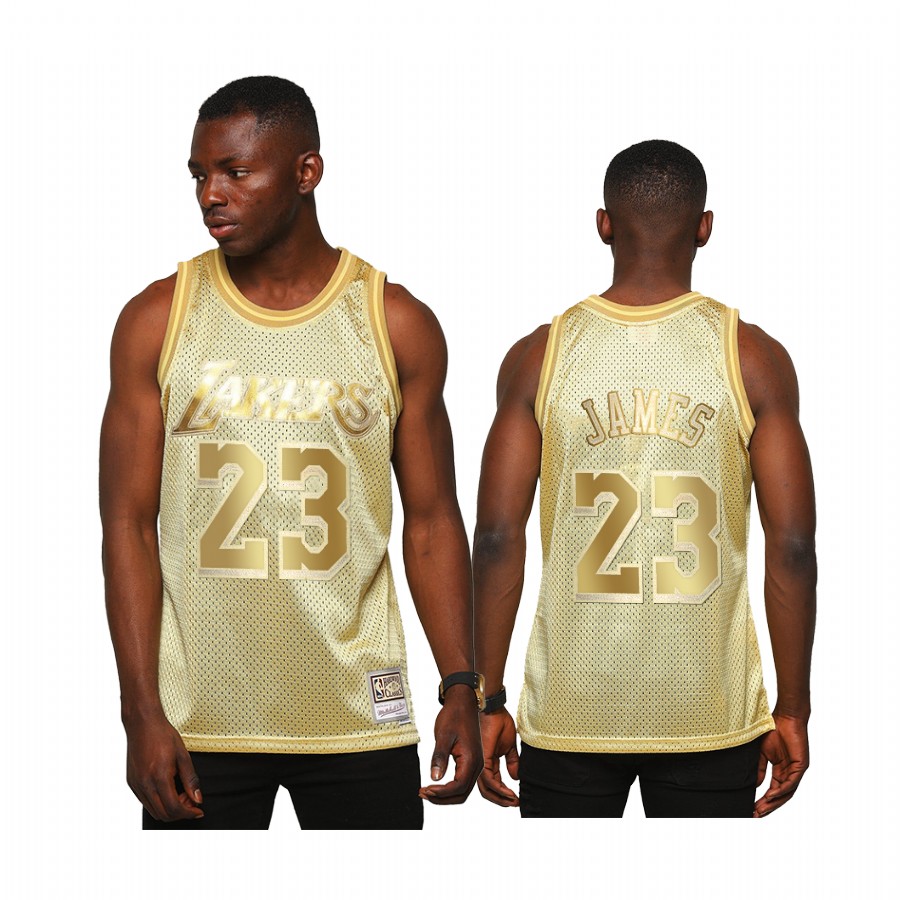 LeBron James #23 Los Angeles Lakers Golden Midas SM Jersey