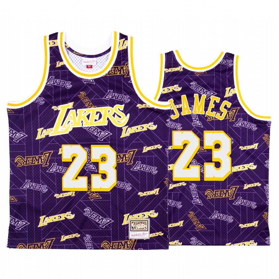 LeBron James #23 Los Angeles Lakers Purple Tear Up Pack Jersey