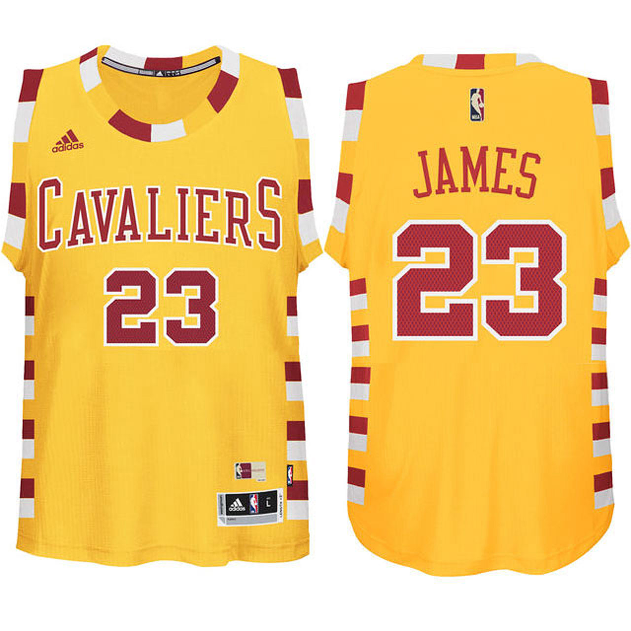 LeBron James Cleveland Cavaliers #23 Hardwood Classic Throwback Gold Youth Jersey