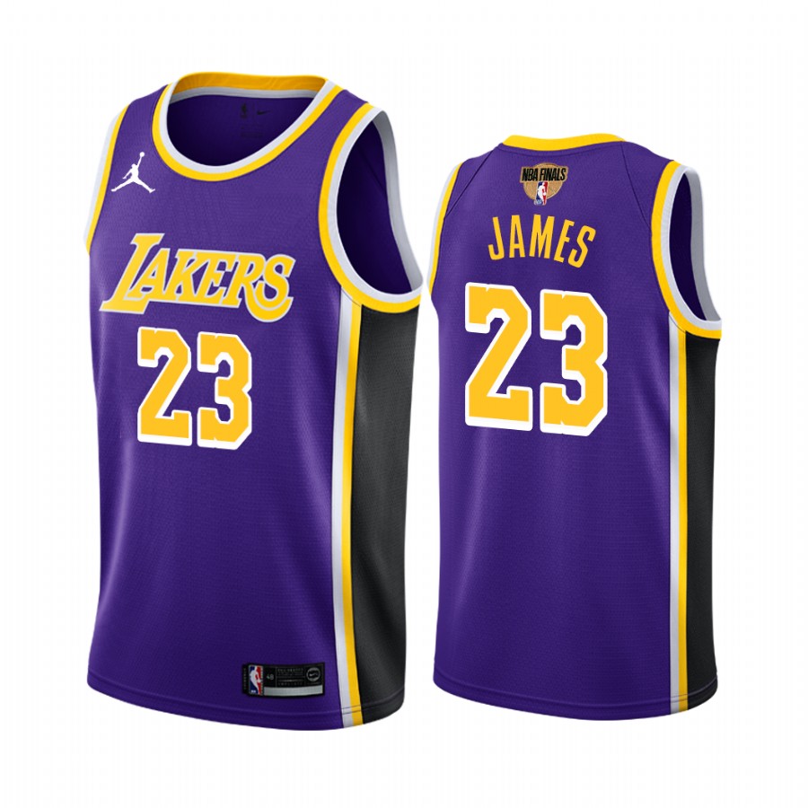 LeBron James Los Angeles Lakers 2020 NBA Finals Bound Purple Jersey Statement Edition