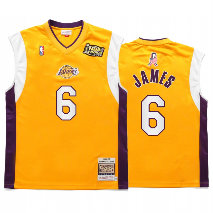 LeBron James Los Angeles Lakers 911 20th Anniversary Gold Shooting shirt Commemorative