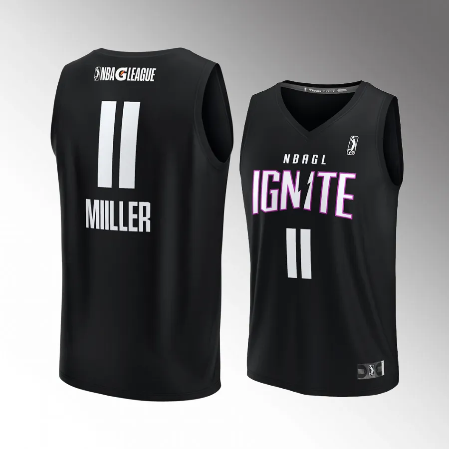Leonard Miller #11 NBA G League Ignite Fast Break Black Jersey  Player