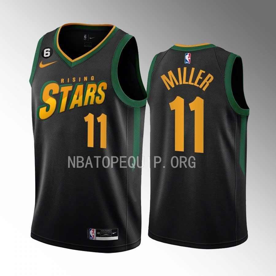 Leonard Miller 2023 NBA Rising Stars Jersey NBA G League #11 Black Men's Uniform