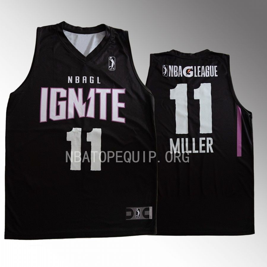 Leonard Miller NBA G League Ignite #11 Black Purple 2022-23 Jersey