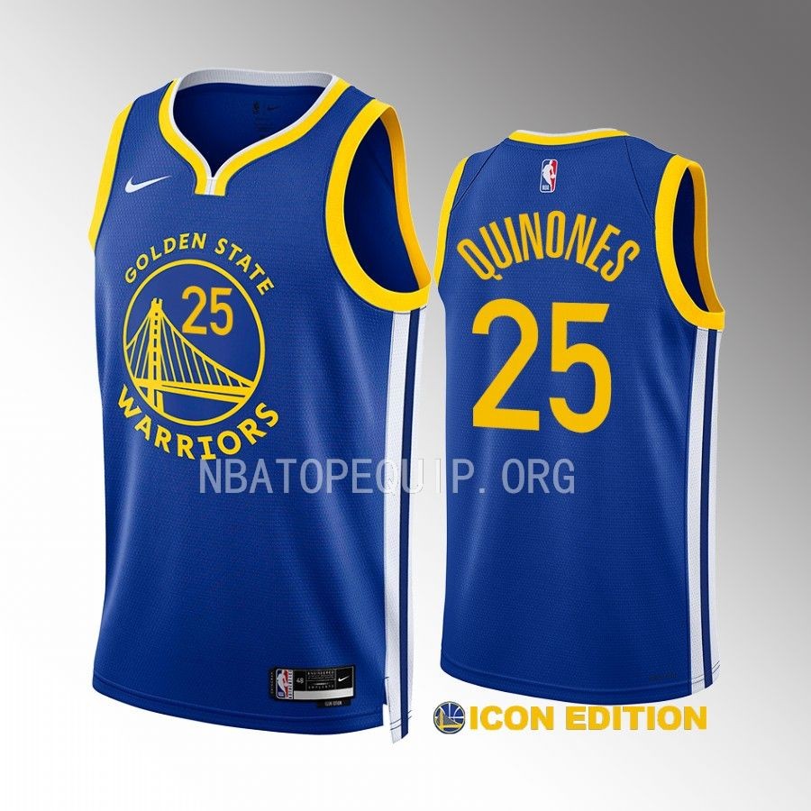 Lester Quinones Golden State Warriors #25 Royal Jersey 2022-23 Icon Edition Swingman