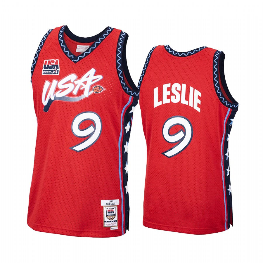 Lisa Leslie USA  #9 Red 1996 Hardwood Classics Jersey