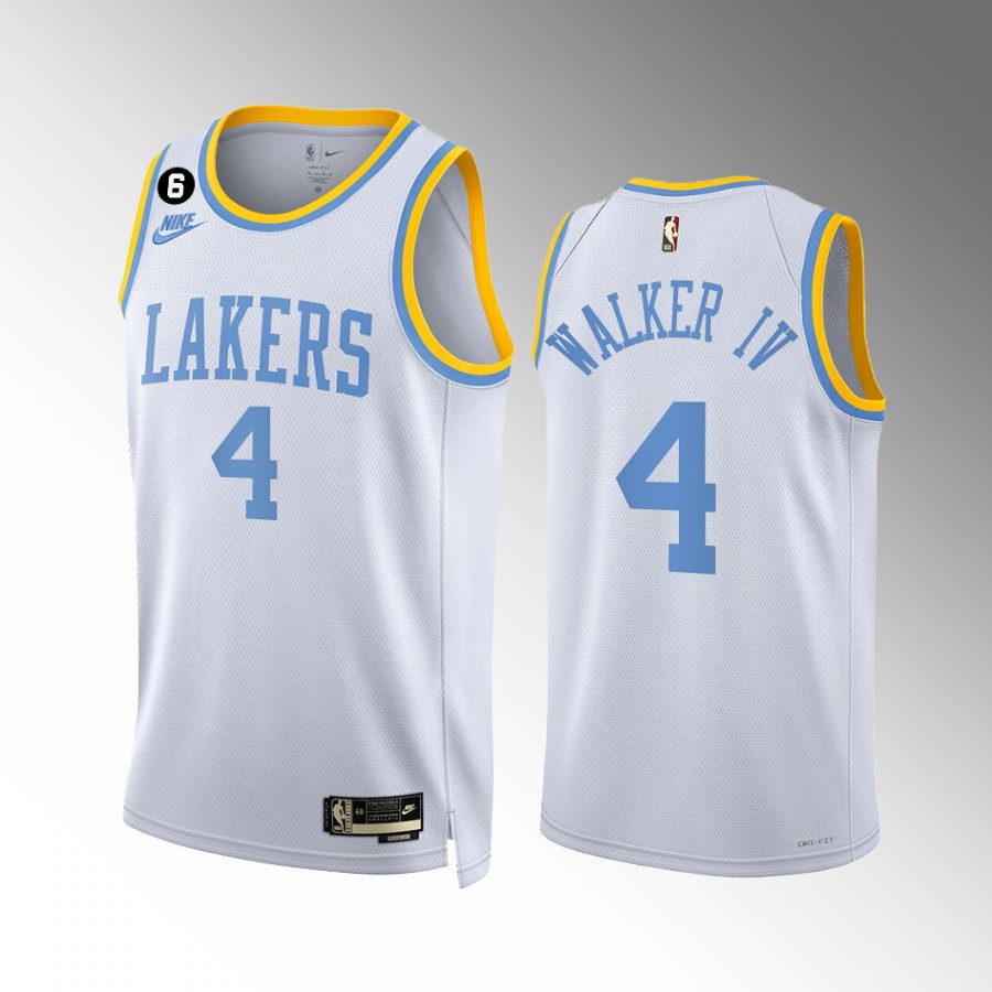 Lonnie Walker IV 2022-23 Los Angeles Lakers White #4 Classic Edition Jersey