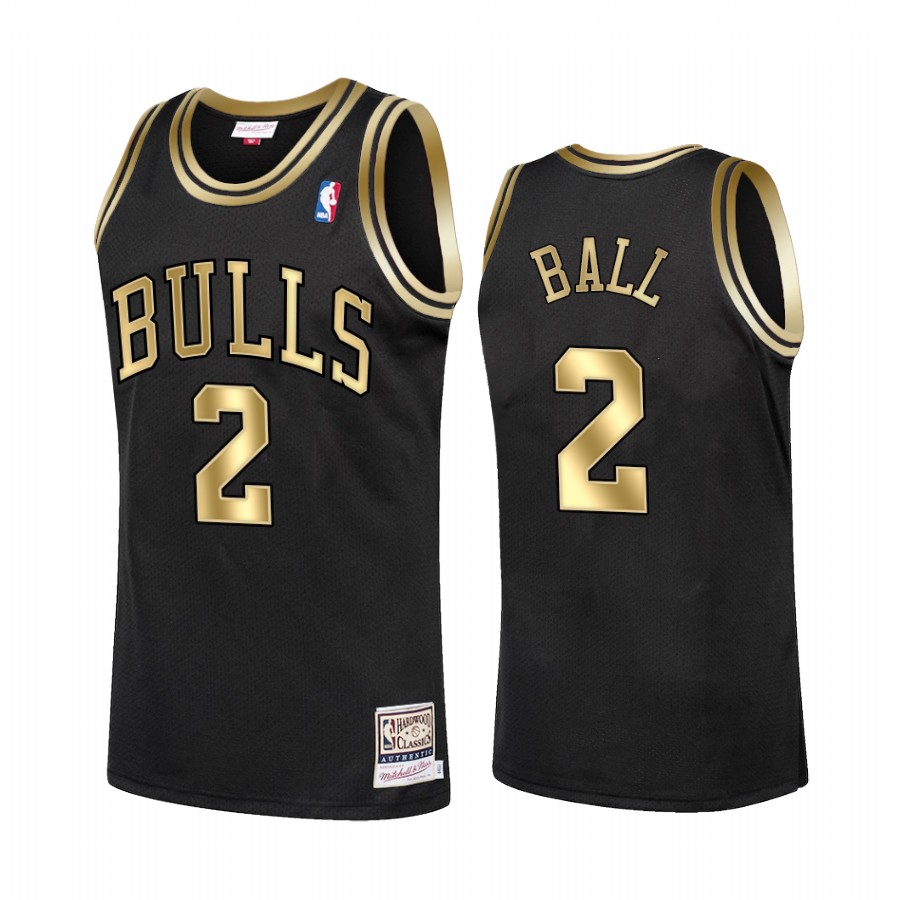 Lonzo Ball 2 Chicago Bulls Hardwood Classics Black Jersey HWC Mesh