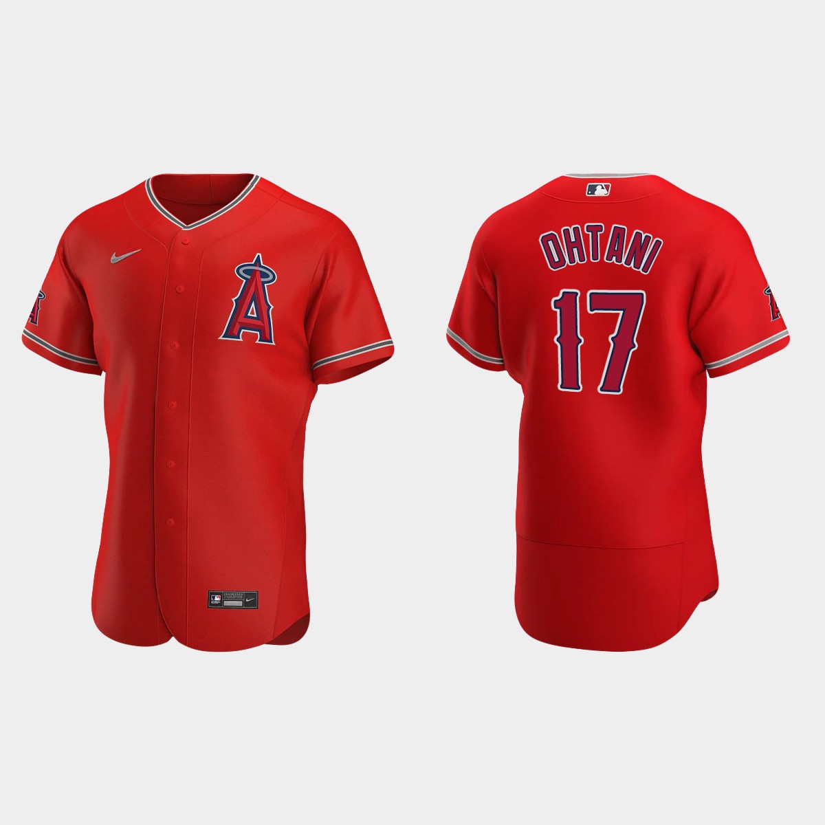 Los Angeles Angels #17 Shohei Ohtani 2020 Alternate Team Logo Jersey - Red