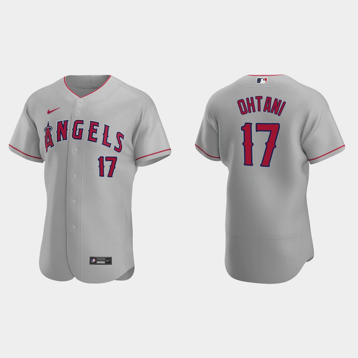 Los Angeles Angels #17 Shohei Ohtani 2020 Road Jersey - Gray