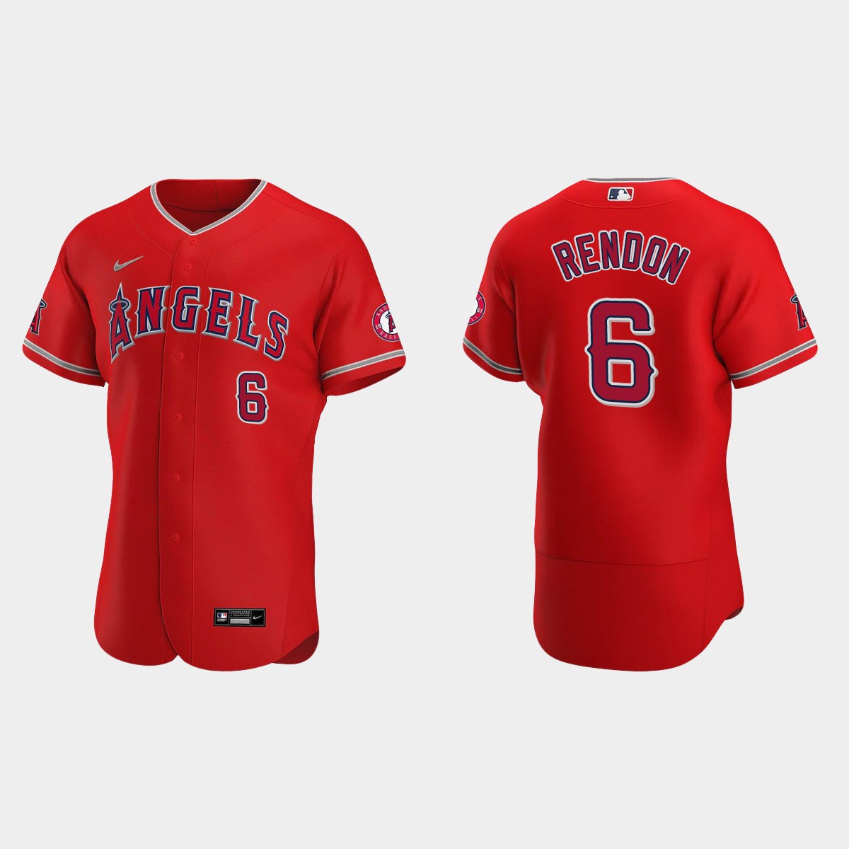 Los Angeles Angels #6 Anthony Rendon 2020 Alternate Jersey - Red