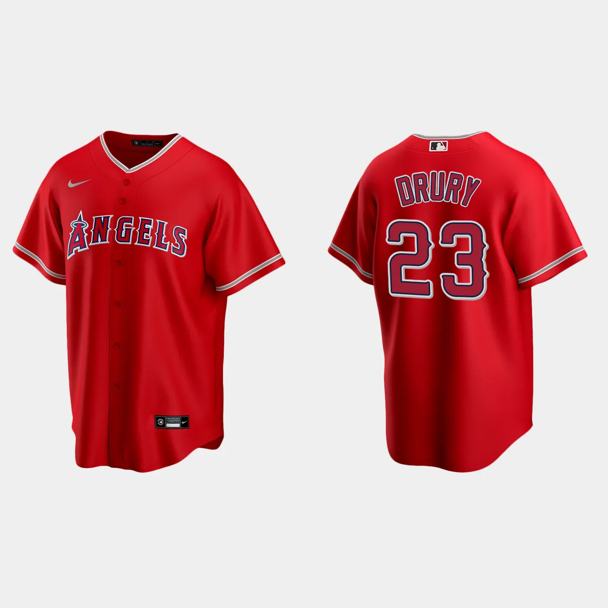 Los Angeles Angels Brandon Drury Alternate Jersey - Red