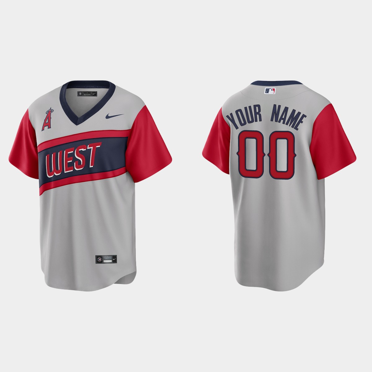 Los Angeles Angels Custom 2021 Little League Classic Road Jersey - Gray