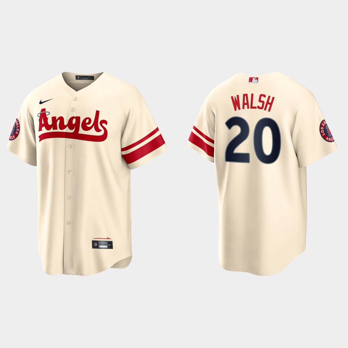 Los Angeles Angels Jared Walsh 2022 City Connect Jersey - Cream