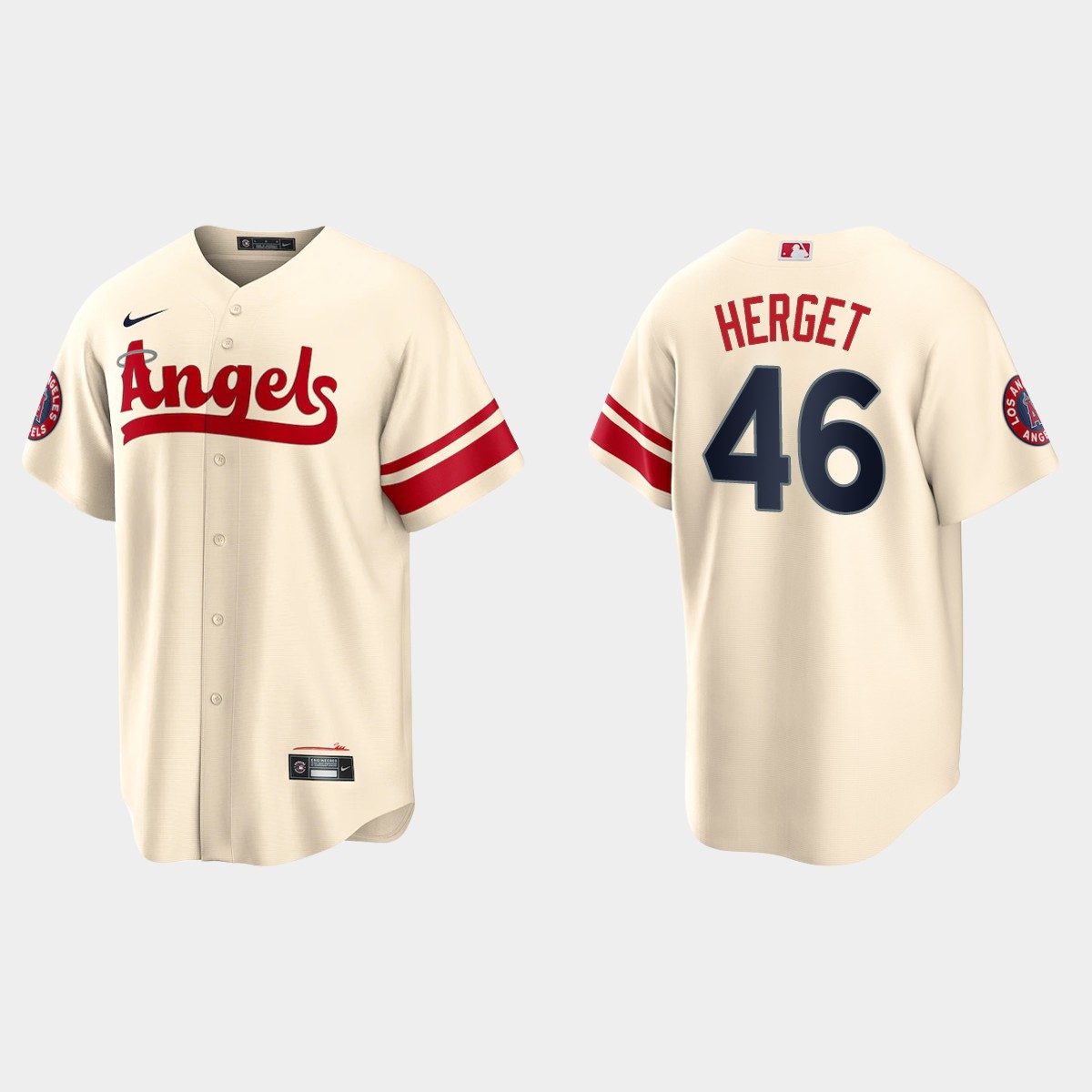 Los Angeles Angels Jimmy Herget 2022 City Connect Jersey - Cream