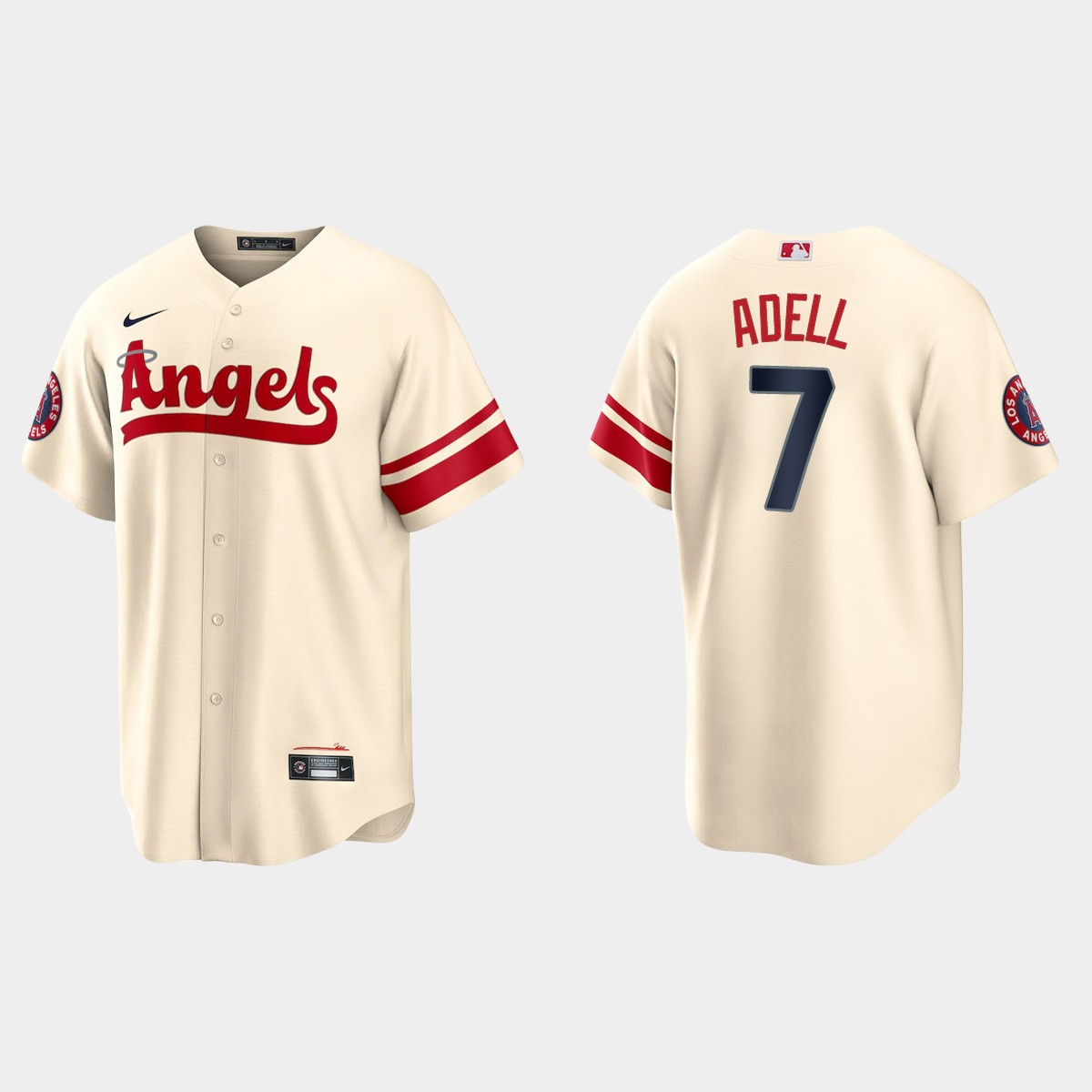 Los Angeles Angels Jo Adell 2022 City Connect Jersey - Cream