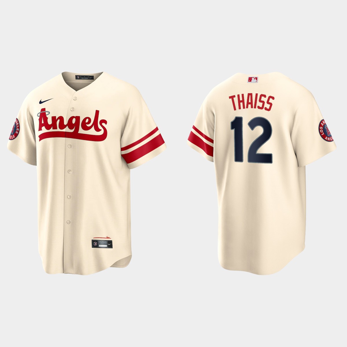Los Angeles Angels Matt Thaiss 2022 City Connect Jersey - Cream
