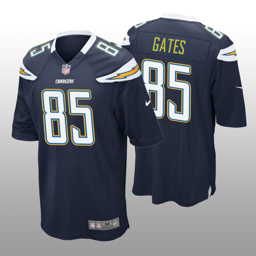 Los Angeles Chargers #85 Navy Men's Antonio Gates Game Jersey