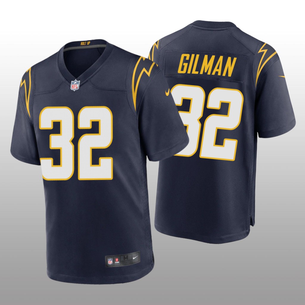 Los Angeles Chargers Alohi Gilman Navy Jersey Alternate Game - Men's