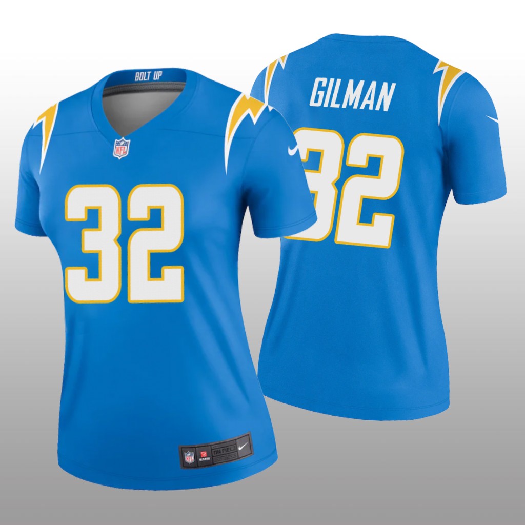 Los Angeles Chargers Alohi Gilman Powder Blue Jersey Legend - Women's