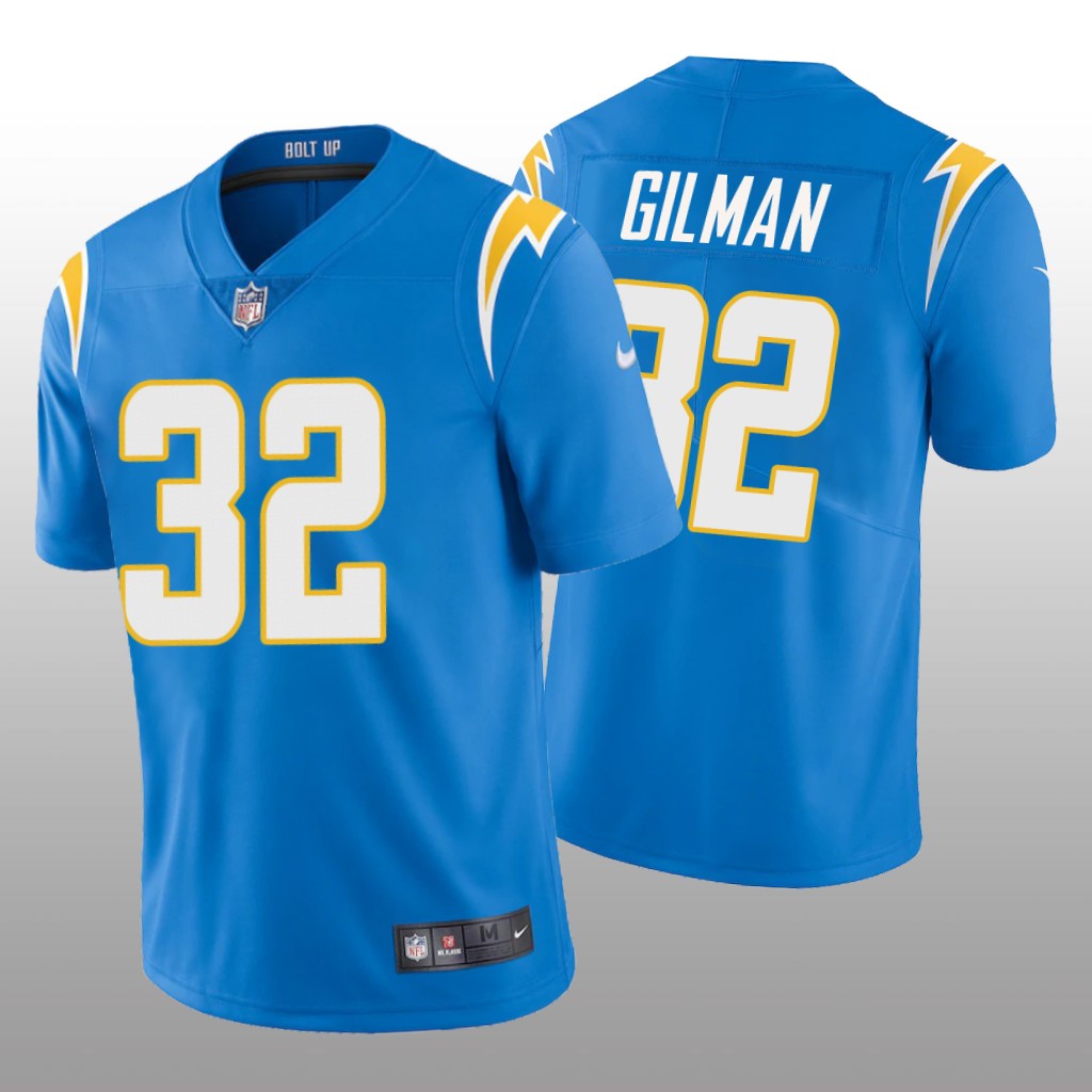 Los Angeles Chargers Alohi Gilman Powder Blue Jersey Vapor Limited - Men's