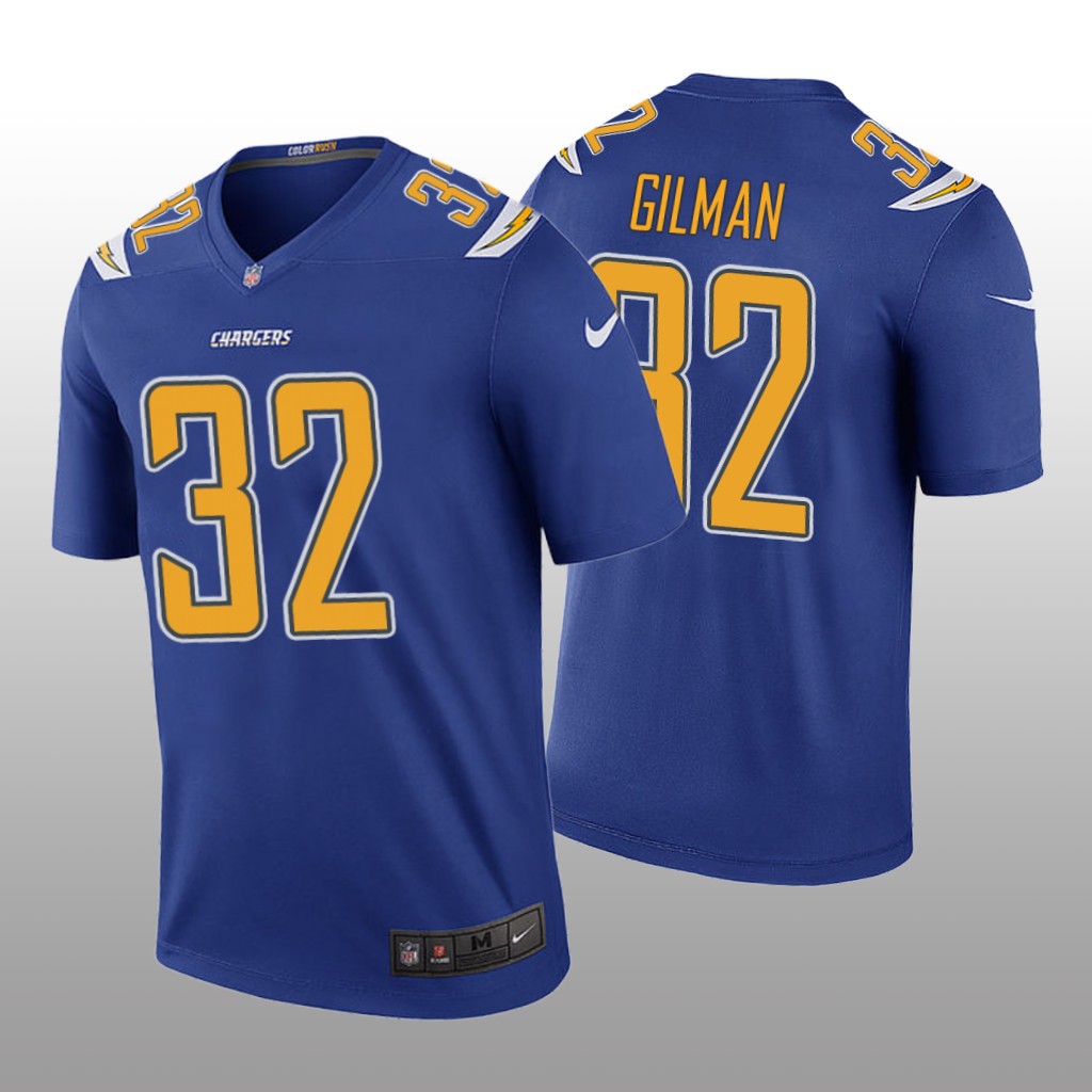 Los Angeles Chargers Alohi Gilman Royal Jersey Color Rush Legend - Men's