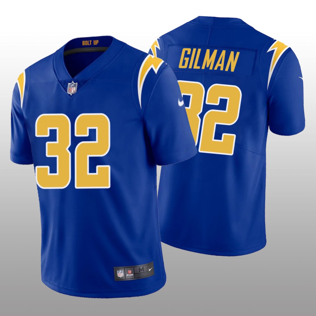 Los Angeles Chargers Alohi Gilman Royal Jersey Vapor Limited - Men's