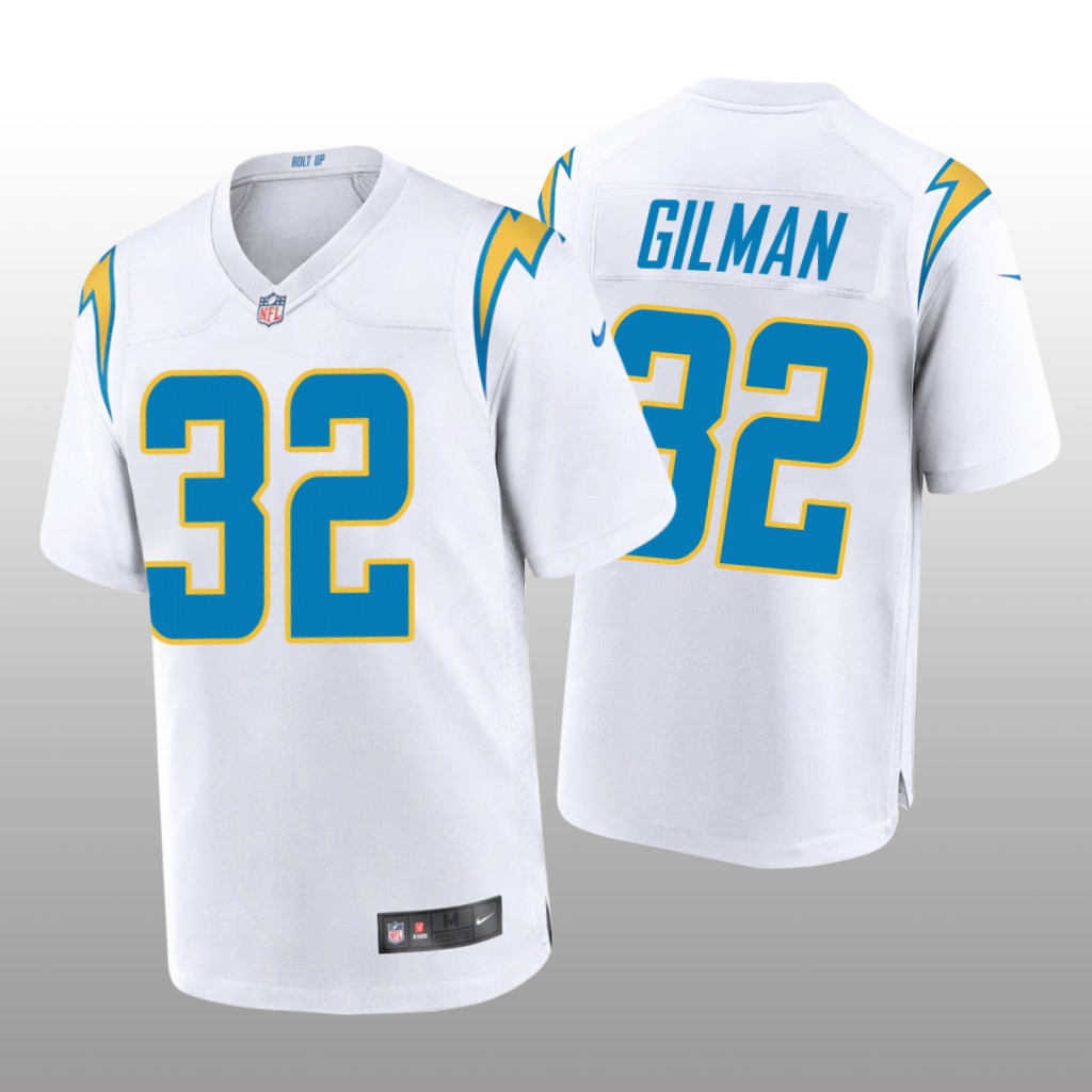Los Angeles Chargers Alohi Gilman White Jersey Game - Men's