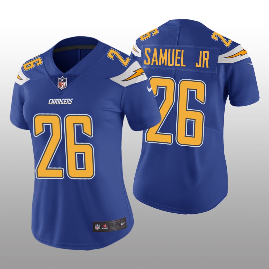 Los Angeles Chargers Asante Samuel Jr. Royal Jersey Color Rush Limited - Women's