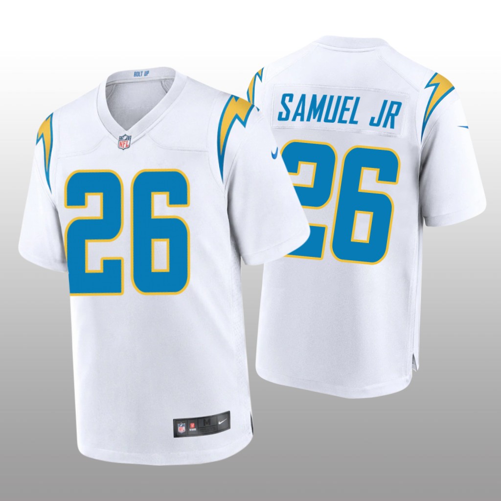 Los Angeles Chargers Asante Samuel Jr. White Jersey Game - Men's