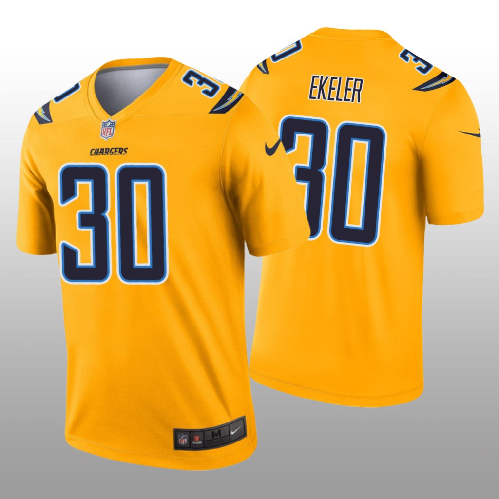Los Angeles Chargers Austin Ekeler Gold Jersey Inverted Legend - Men's