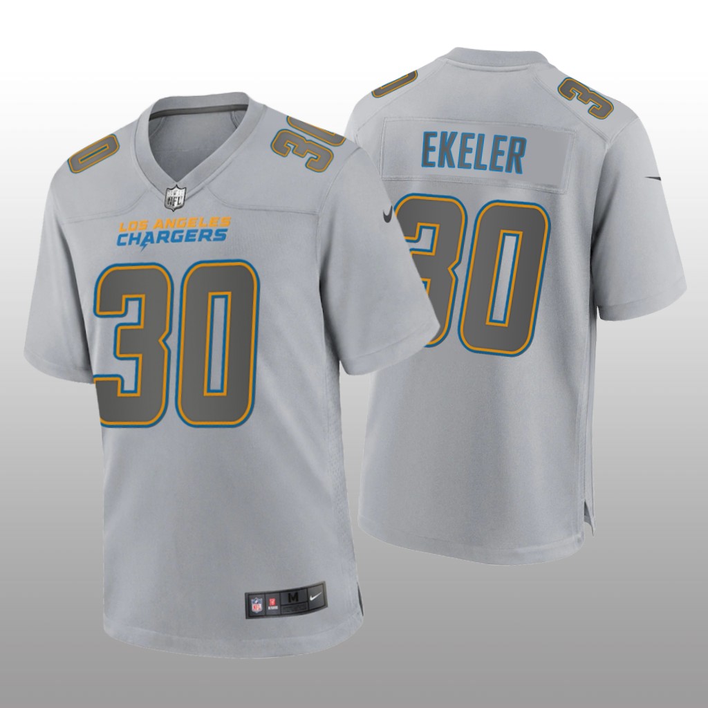 Los Angeles Chargers Austin Ekeler Gray Jersey Atmosphere Fashion Game - Men's