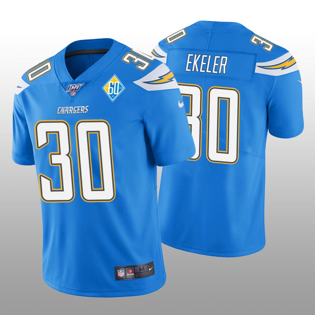 Los Angeles Chargers Austin Ekeler Light Blue Vapor Limited Jersey 60th Season - Men's