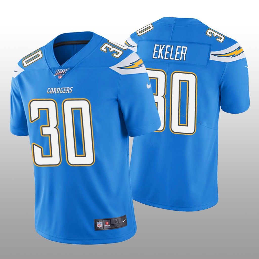 Los Angeles Chargers Austin Ekeler Powder Blue Vapor Limited Jersey 100th Season - Men's