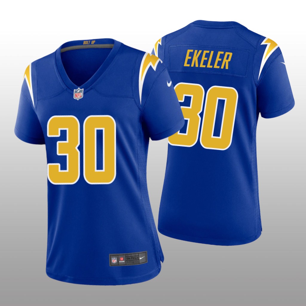 Los Angeles Chargers Austin Ekeler Royal Jersey 2nd Alternate Game - Women's