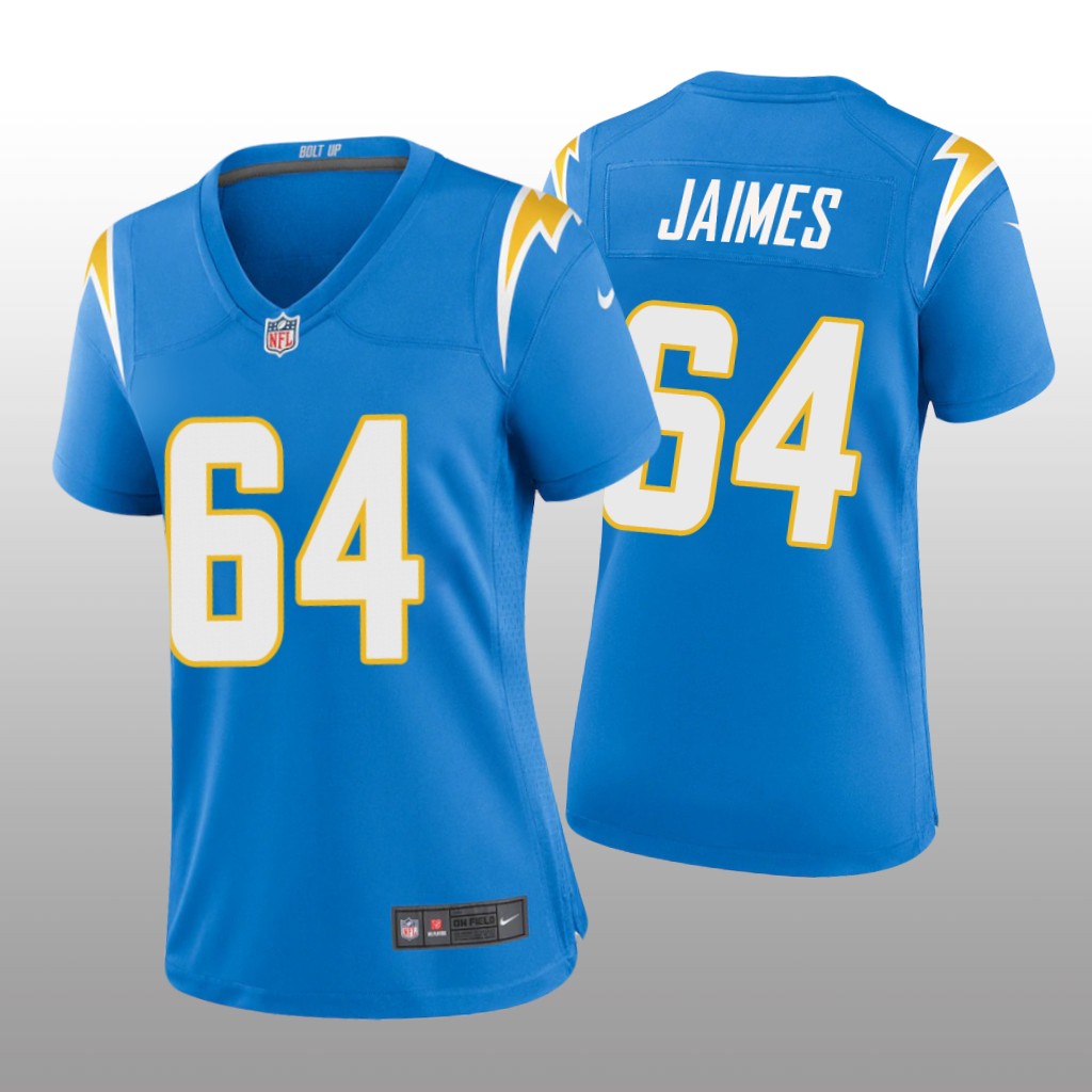 Los Angeles Chargers Brenden Jaimes Powder Blue Jersey Game - Women's