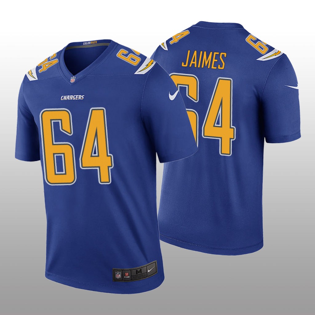 Los Angeles Chargers Brenden Jaimes Royal Jersey Color Rush Legend - Men's