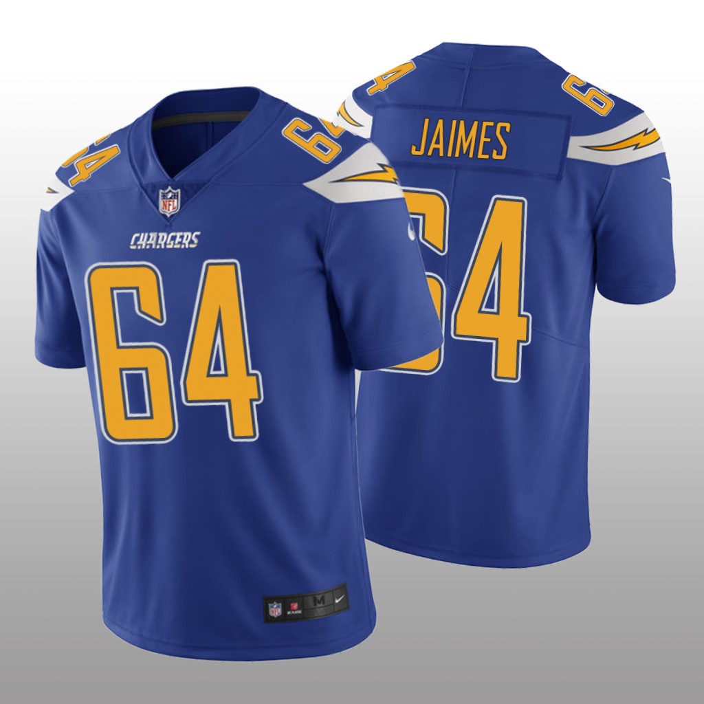 Los Angeles Chargers Brenden Jaimes Royal Jersey Color Rush Limited - Men's