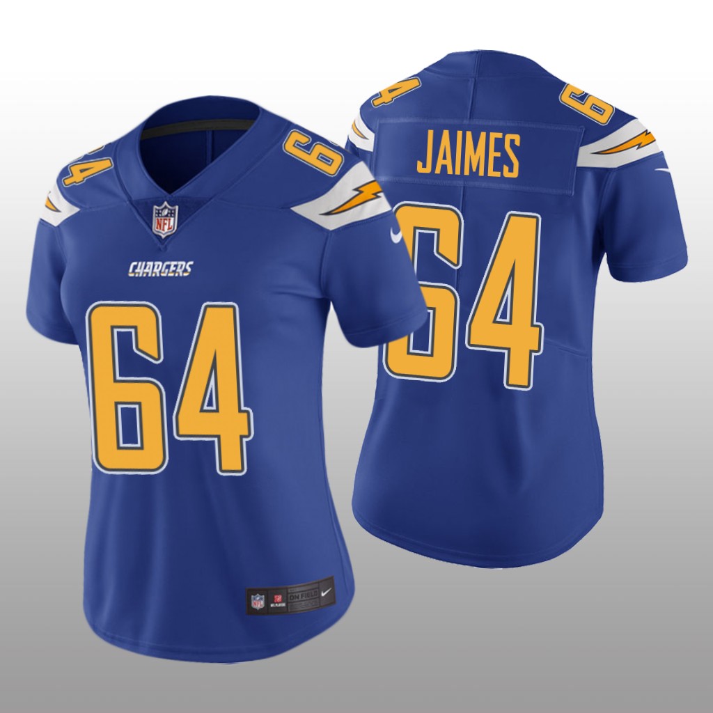 Los Angeles Chargers Brenden Jaimes Royal Jersey Color Rush Limited - Women's