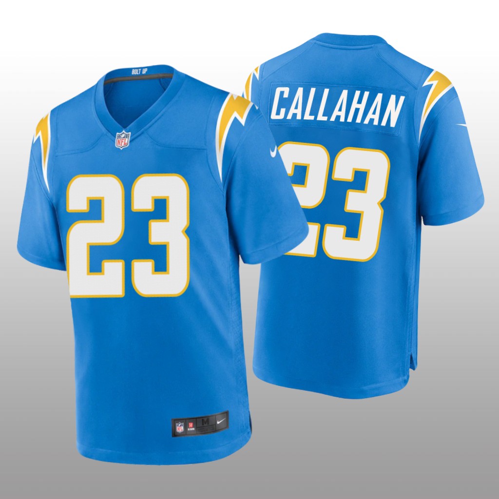 Los Angeles Chargers Bryce Callahan Powder Blue Jersey Game - Men's