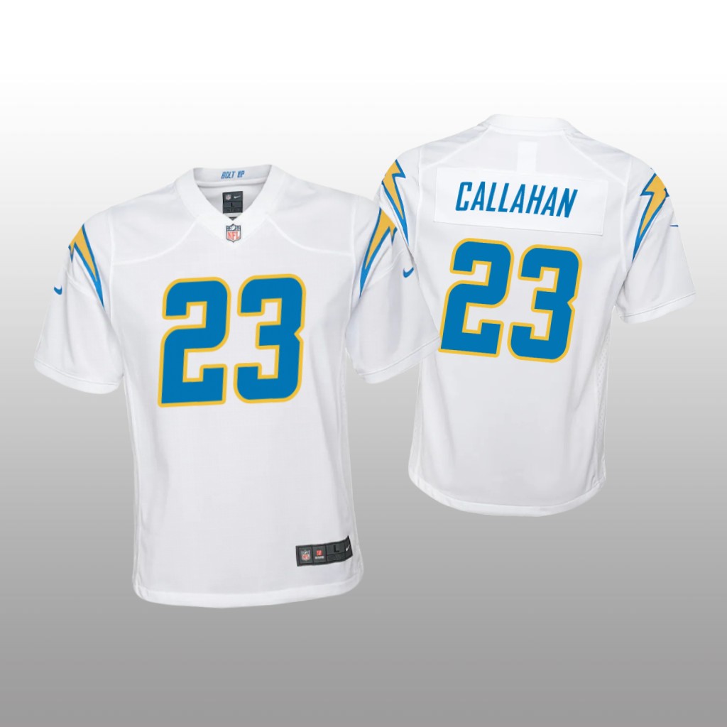 Los Angeles Chargers Bryce Callahan White Jersey Game - Youth