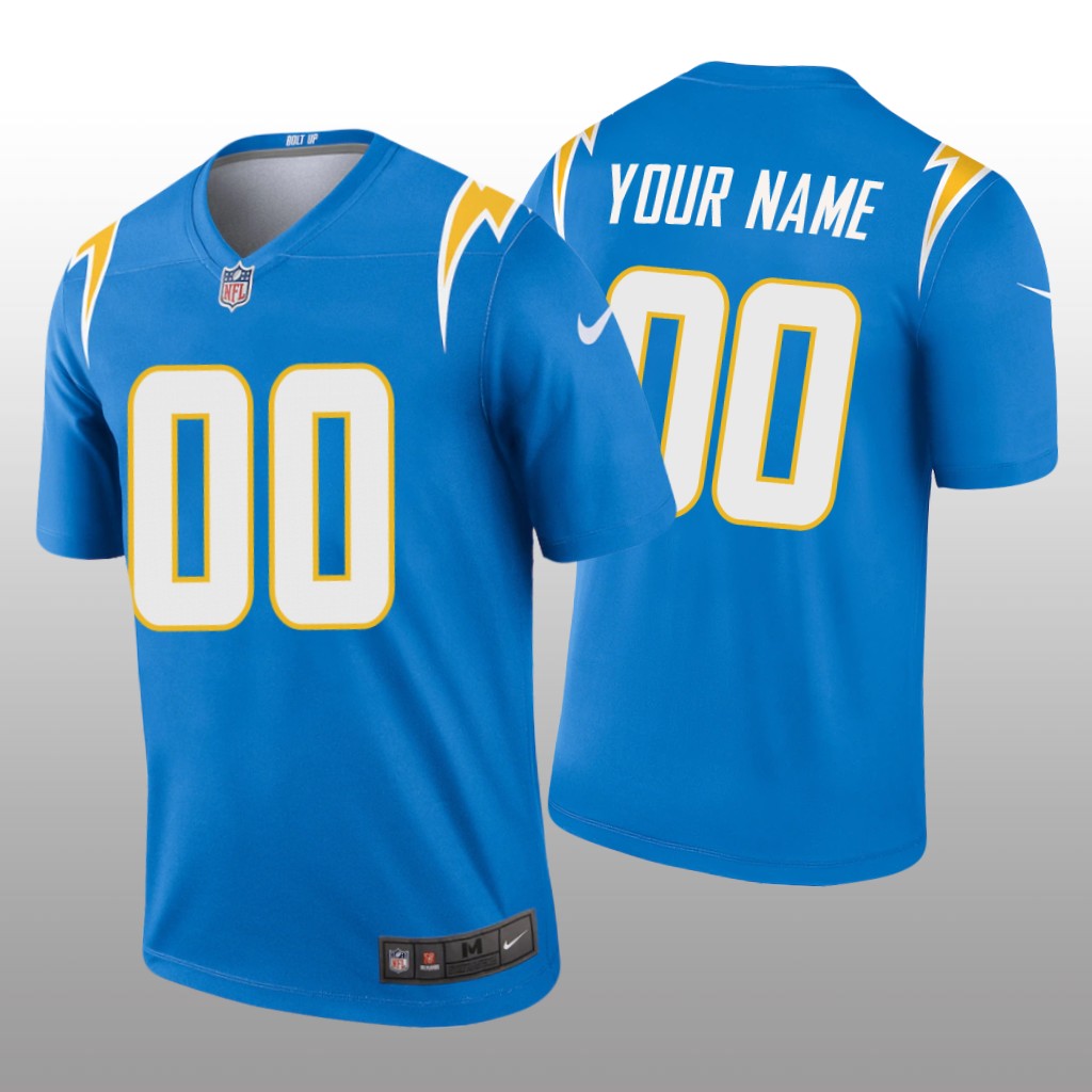 Los Angeles Chargers Custom Powder Blue Jersey Legend - Men's
