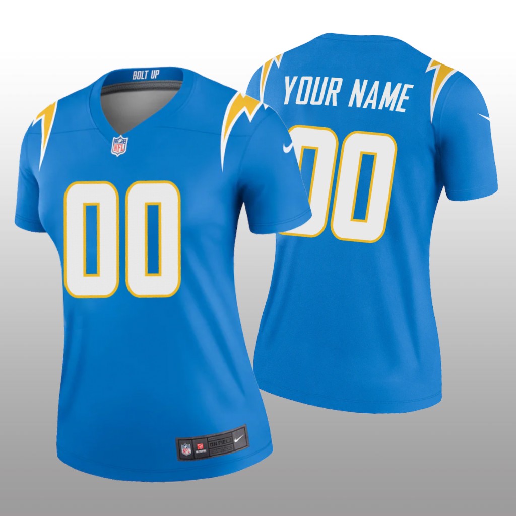 Los Angeles Chargers Custom Powder Blue Jersey Legend - Women's
