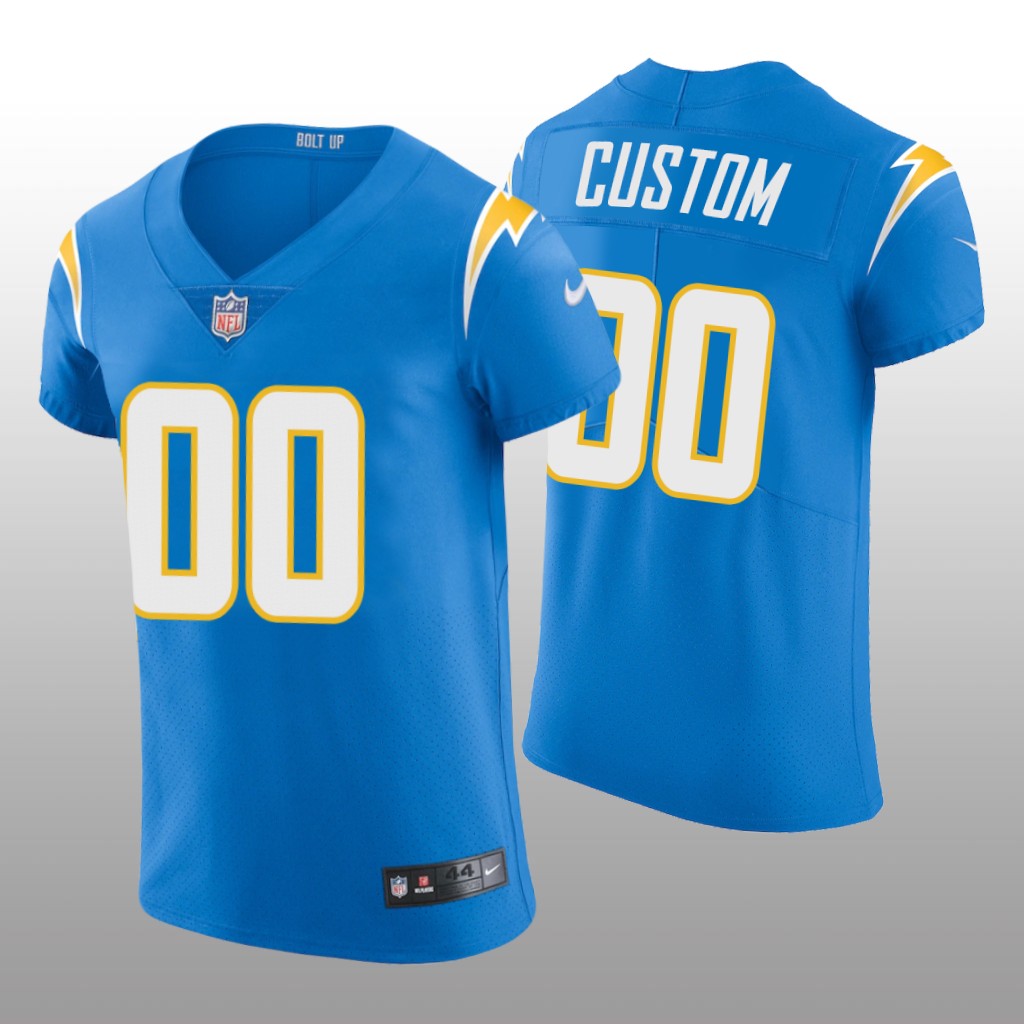 Los Angeles Chargers Custom Powder Blue Jersey Vapor Elite Men's