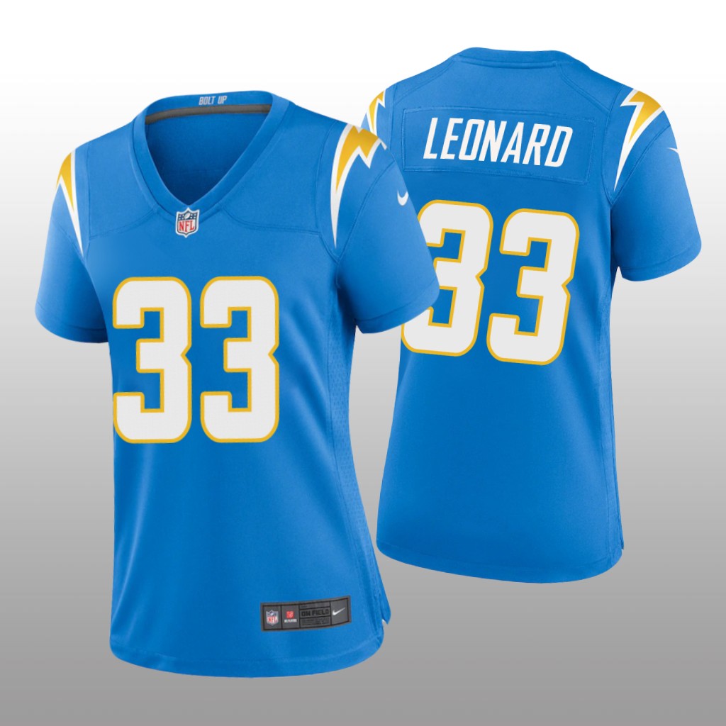 Los Angeles Chargers Deane Leonard Powder Blue Jersey Game - Women's