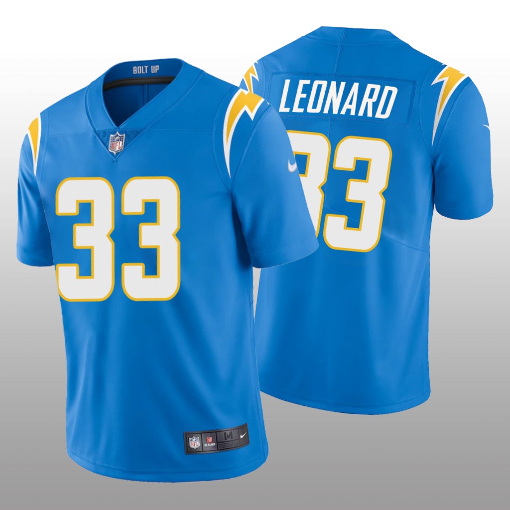 Los Angeles Chargers Deane Leonard Powder Blue Jersey Vapor Limited Men's