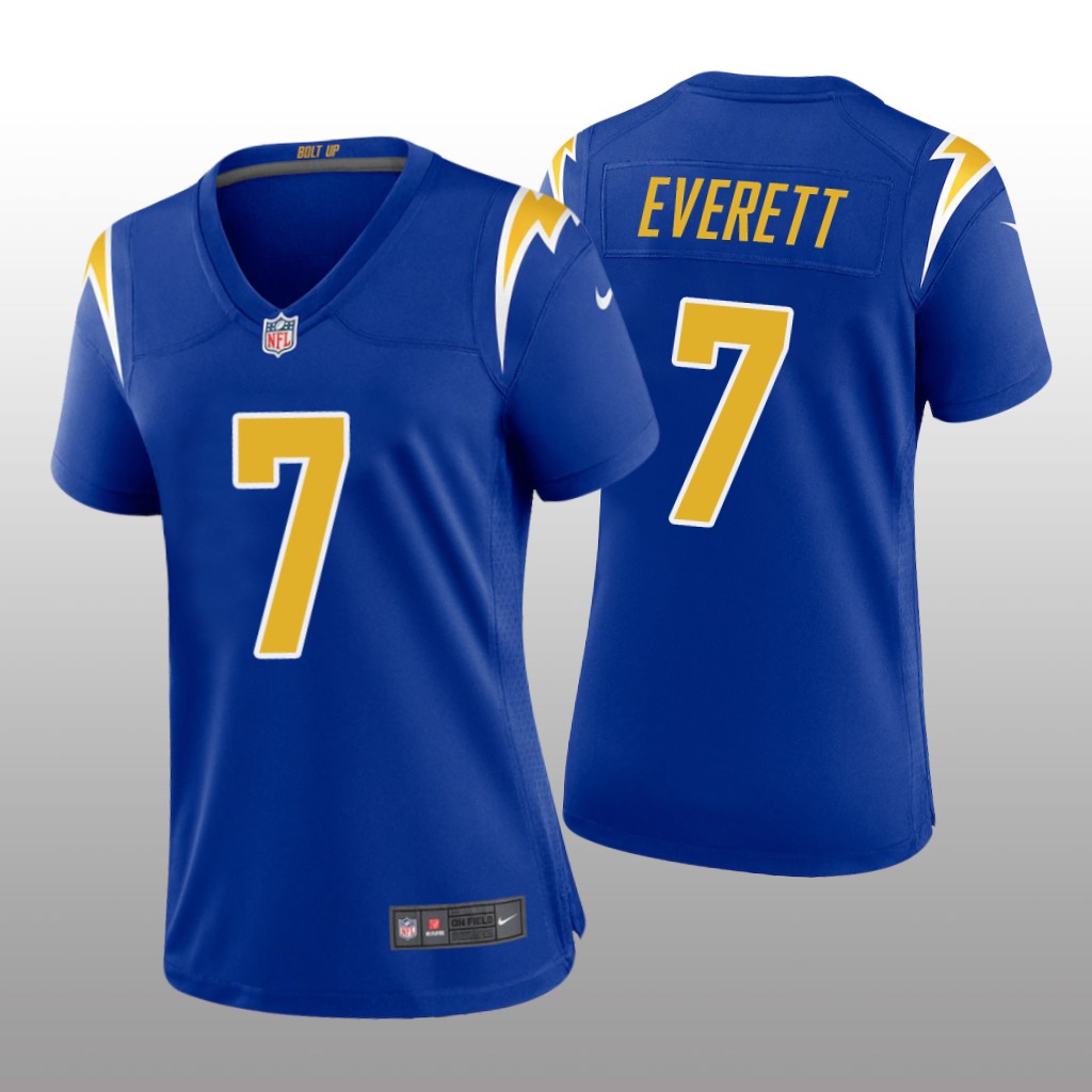 Los Angeles Chargers Gerald Everett Royal Jersey Alternate Game - Women's